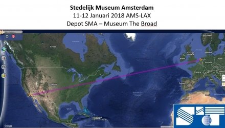 Stedelijk Museum Amsterdam luchttransport Amsterdam Los Angeles